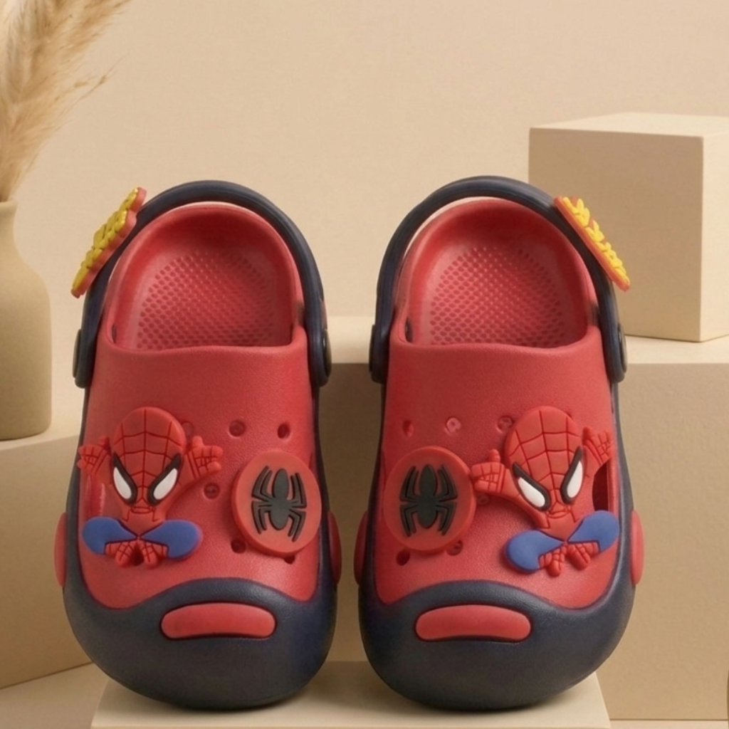 LilWalk Spider Hero Kids Clogs
