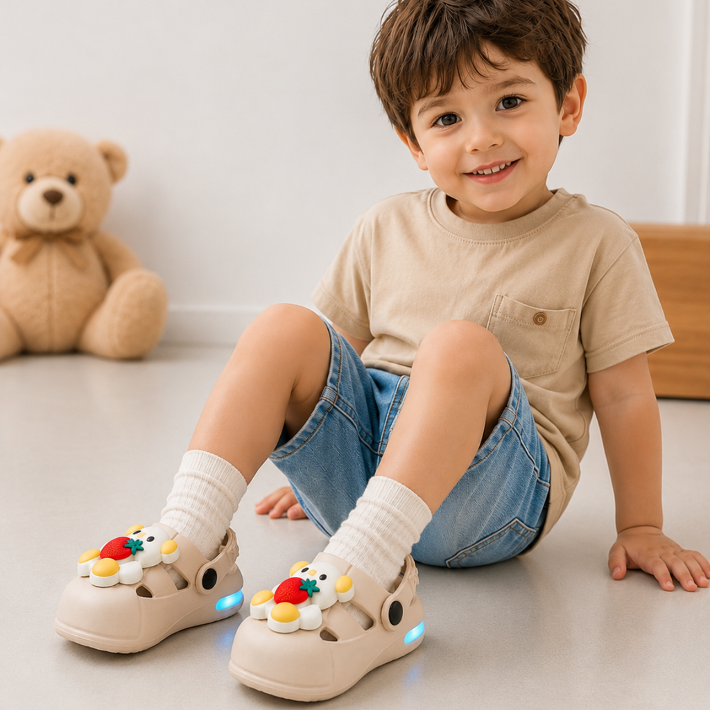 LilWalk GlowBird LED Kids Crocs