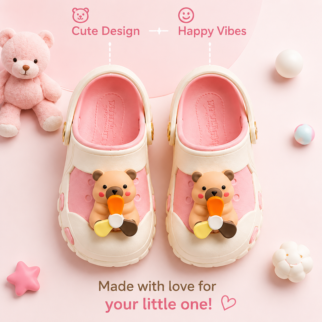 LilWalk Teddy Comfort Clogs for Kids