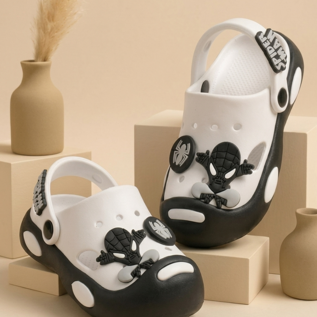 LilWalk Spider Hero Kids Clogs